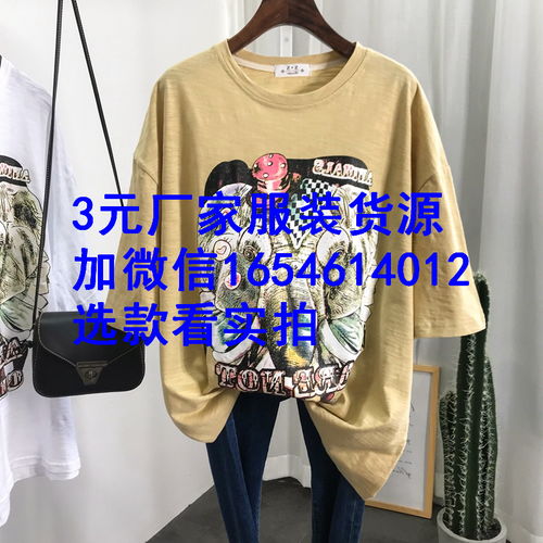 【工廠(chǎng)清倉(cāng)擺攤2元t恤男女裝庫(kù)存批發(fā)男裝潮流短袖基地】-